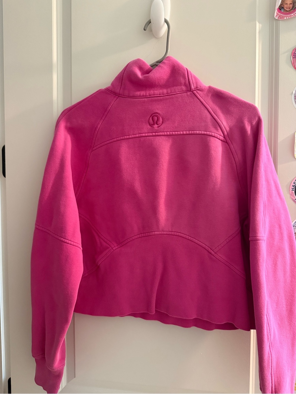 lululemon athletica Hot Pink Fleece Zip-Up Hoodie